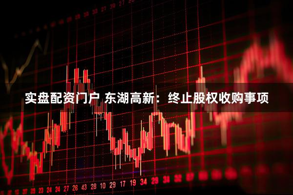 实盘配资门户 东湖高新：终止股权收购事项